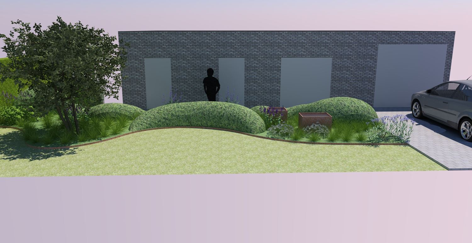 3D-ontwerp voortuin